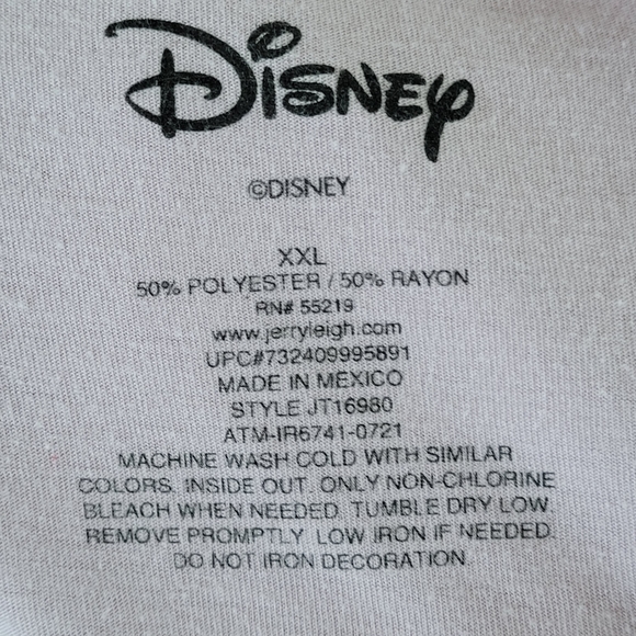 ALICE IN WONDERLAND Lightweight Purple V-Neck Junior Women's XXL T-shirt DISNEY - Picture 5 of 8